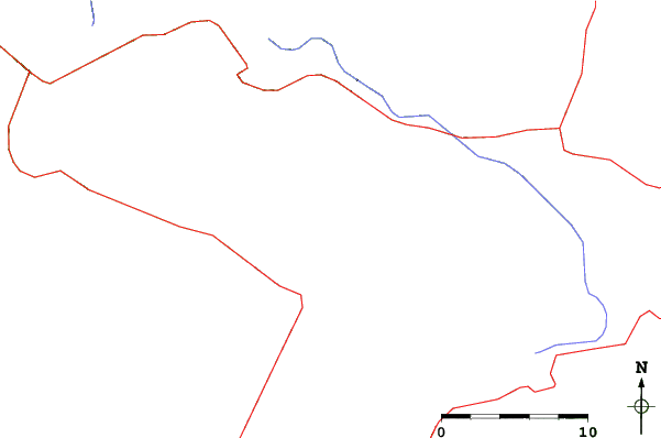 Roads and rivers close to Ski Beech Mountain Resort