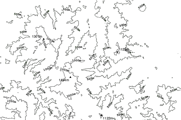 Sky Valley (Japan) neighbourhood contours
