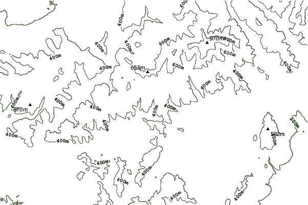 Stará Myjava neighbourhood contours