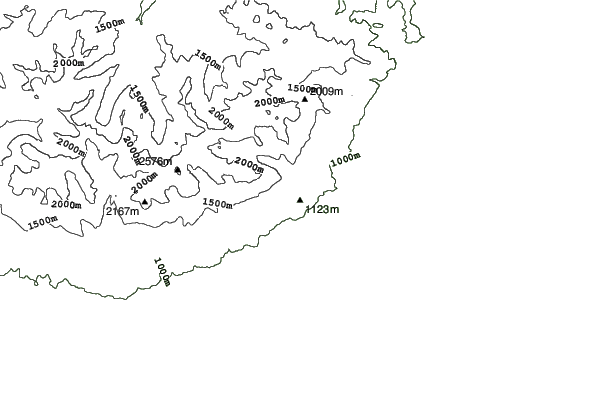 Starý Smokovec neighbourhood contours