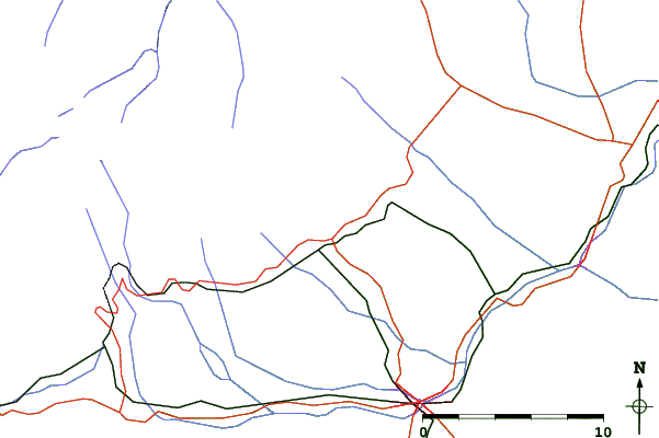 Roads and rivers close to Starý Smokovec