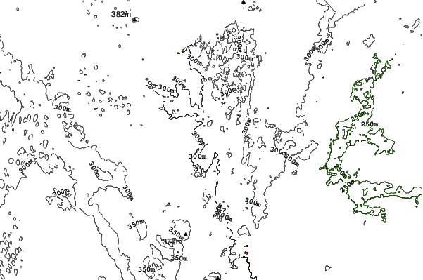 Sunburst neighbourhood contours