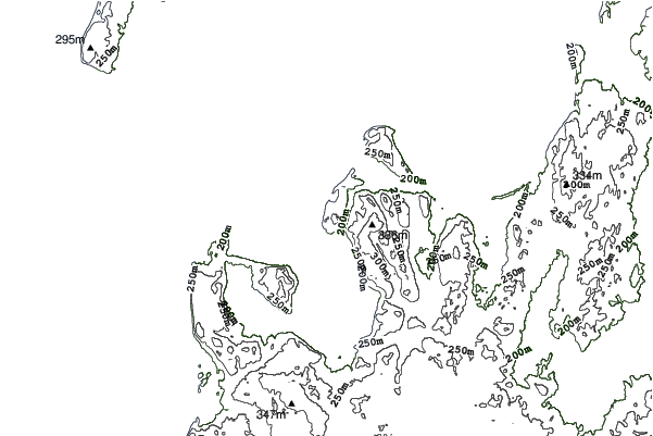 The Homestead neighbourhood contours