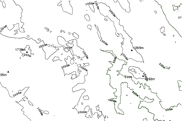 Tršću neighbourhood contours
