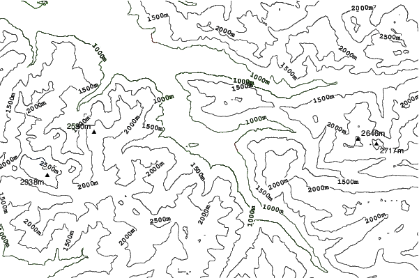 Tschagguns neighbourhood contours