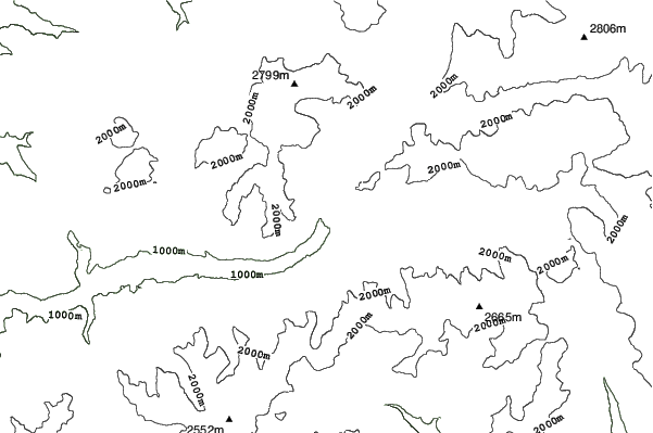 Val di Fiemme-Obereggen neighbourhood contours