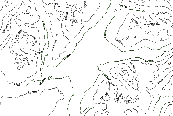 Mike Wiegele Helicopter Skiing neighbourhood contours