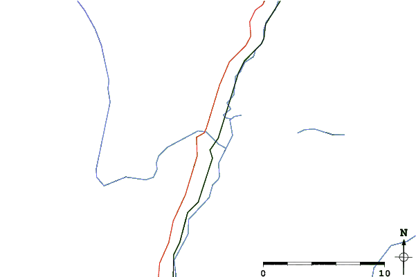 Roads and rivers close to Mike Wiegele Helicopter Skiing