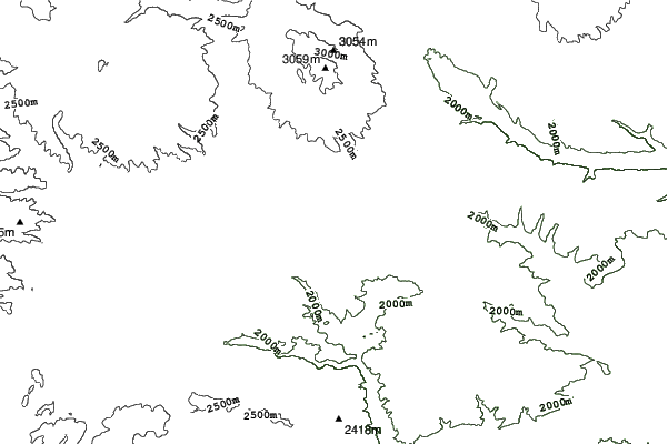 Wolf Mountain neighbourhood contours