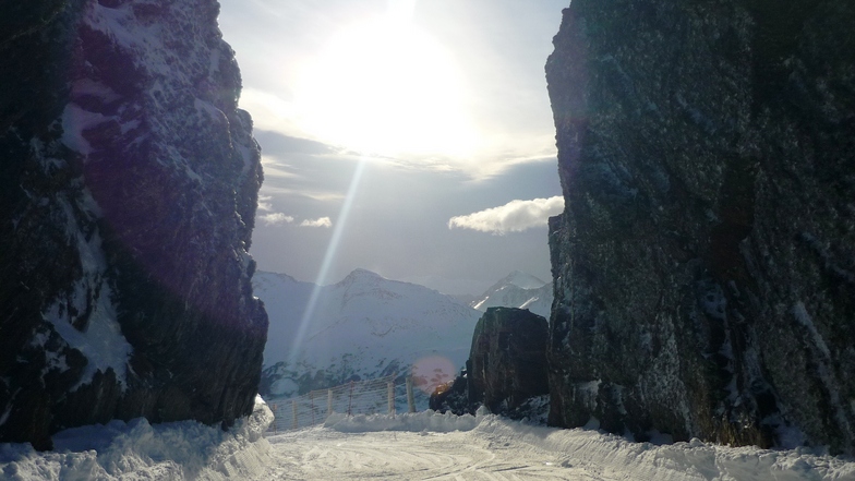 Inicio de "La Brecha", Cerro Castor