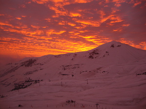 Perfect Sunset, Valle Nevado photo