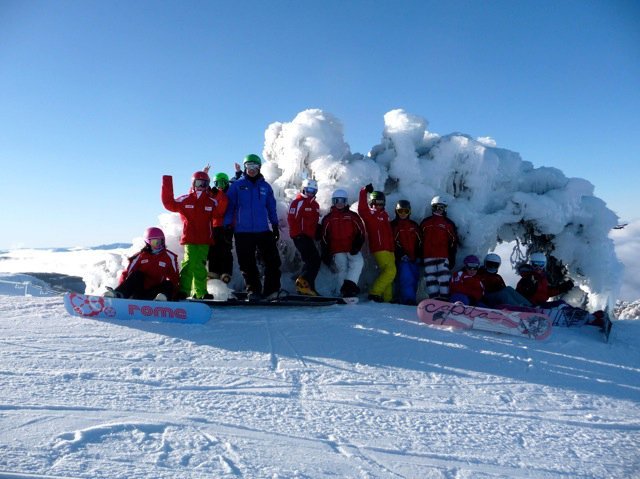 1st day of sun after one icy start of the season, Mount Buller