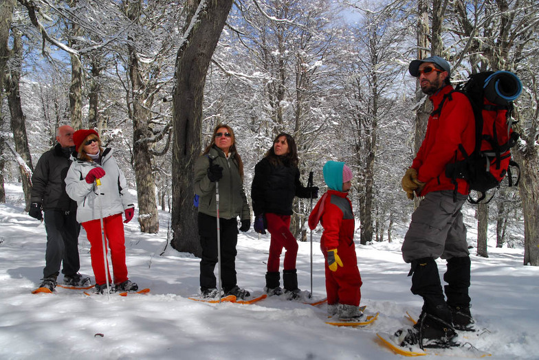 raquetas en las pendientes, Chapelco