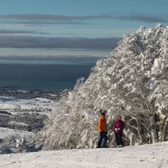 Vista del Estrecho de Magallanes y Punta Arenas, Cerro Mirador