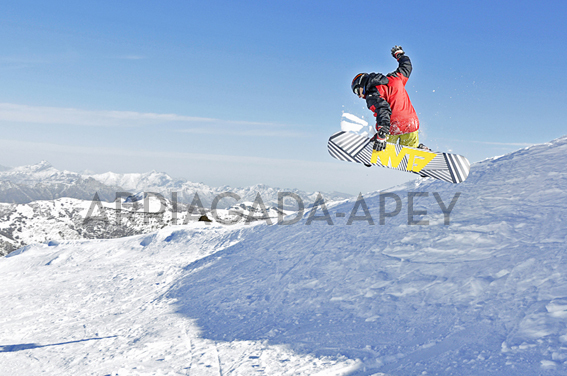 Snowboarding at Nevados, Nevados de Chillan