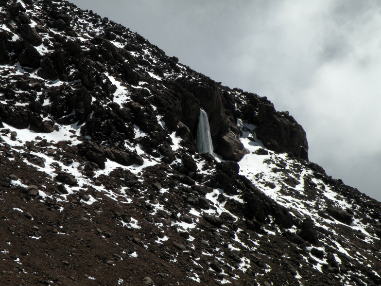 frozen fall damavand, Mount Damavand