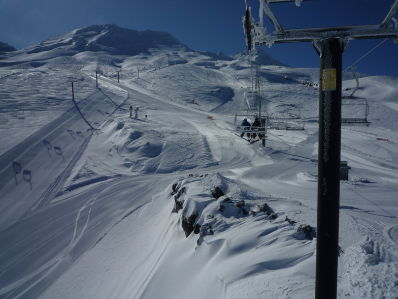 Bluebird morning after 2 days storm.. and 80cm of light n fluffy, Turoa
