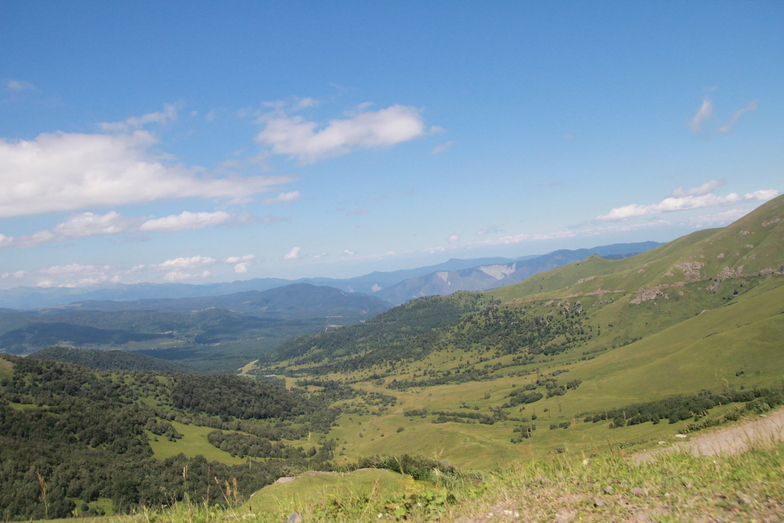 View from Tabatskuri pass, Bakuriani