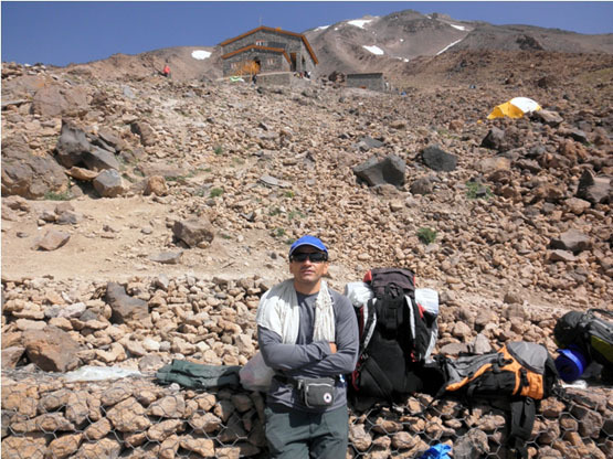 Ali Saeidi نقاب کوهستان, Mount Damavand