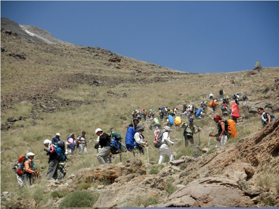 Ali Saeidi نقاب کوهستان, Mount Damavand