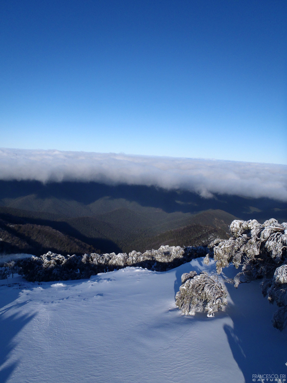 under the white clouds, Mount Buller