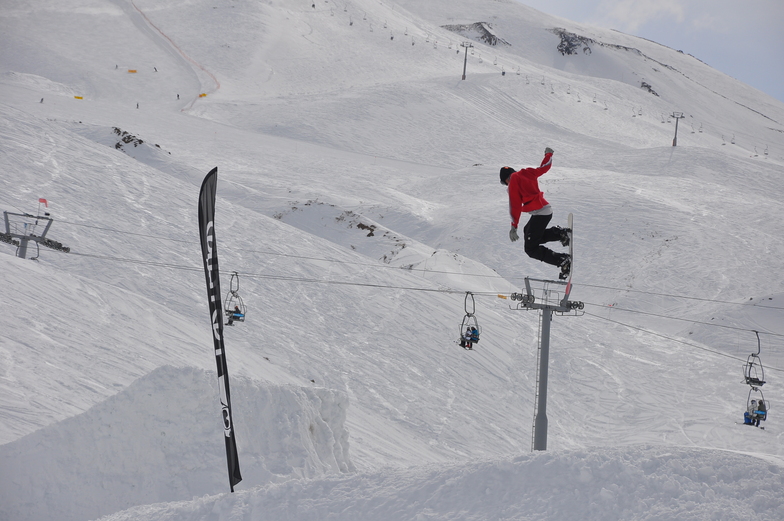 Gaspa en el Snow Park, Las Leñas