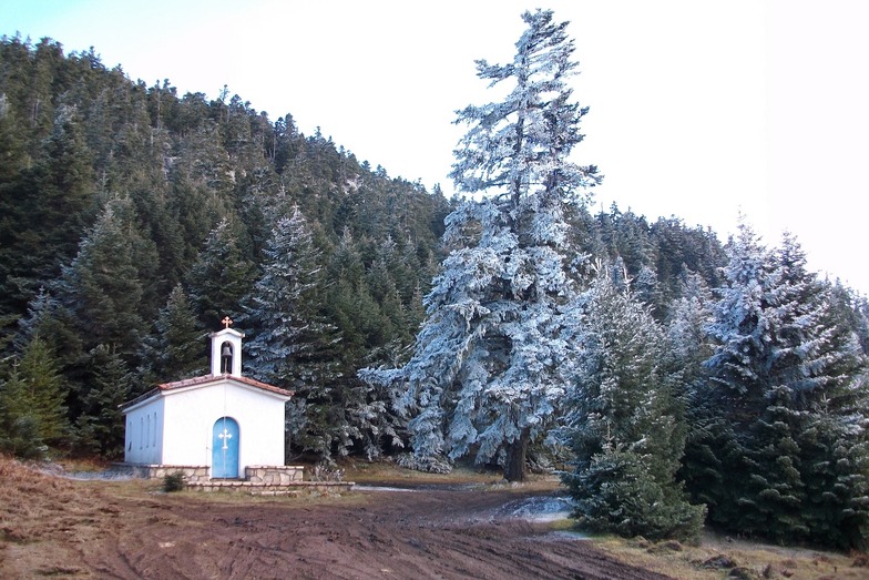 1550m january, Mount Parnassos