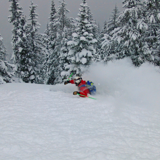 Deep in Targhee BC, Grand Targhee