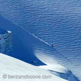Droite sur le glacier de la Girose, La Grave-La Meije
