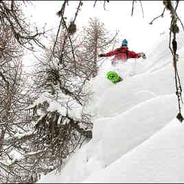 Jean louis saint arneault ride a Pillow line, La Grave-La Meije