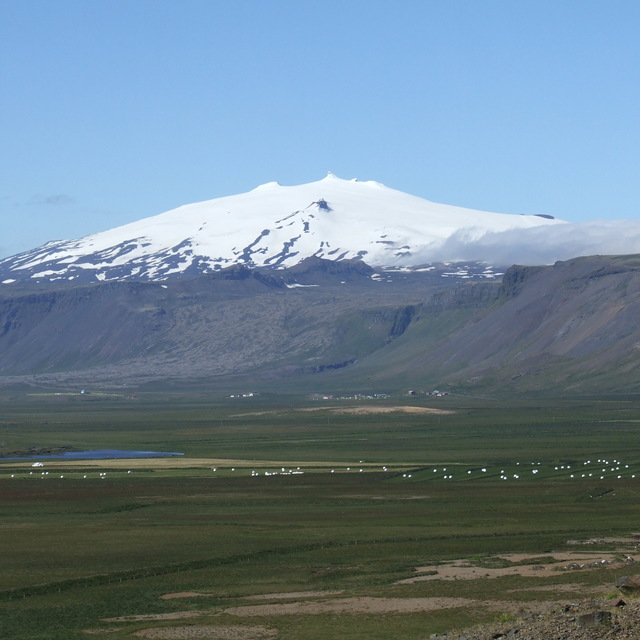 Snaefellsjokull, Snjofell