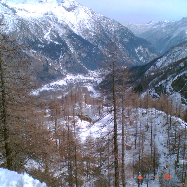 Looking down the valley in Macugnaga