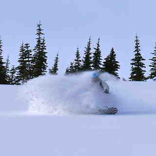 Shreddin it hard, Castle Mountain Resort