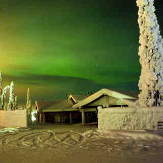 Northern Lights, Skiing, Finalnd, Ruka