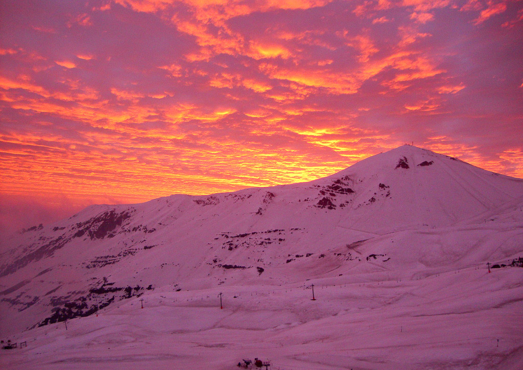 Sunset, Valle Nevado, Chile