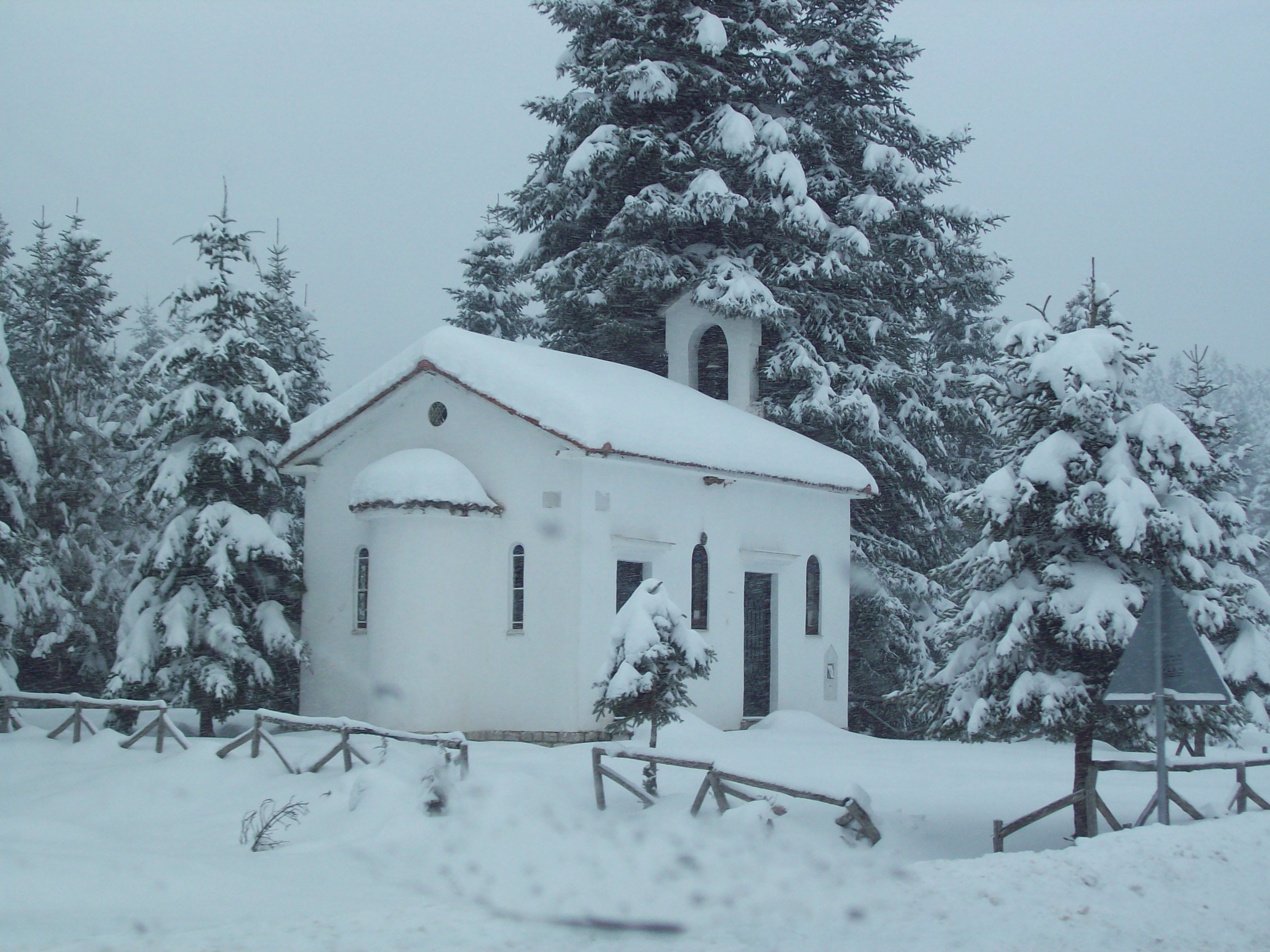 Church Before Pertouli Ski Center