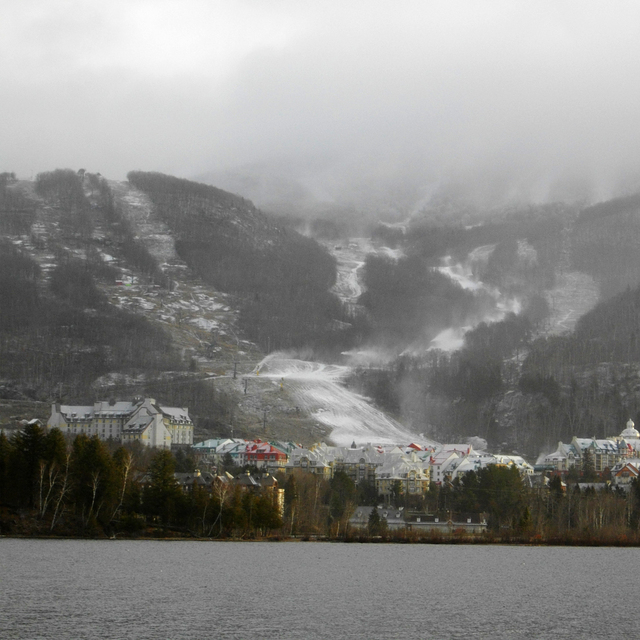 Early Season Snowmaking at Tremblant, Mont Tremblant