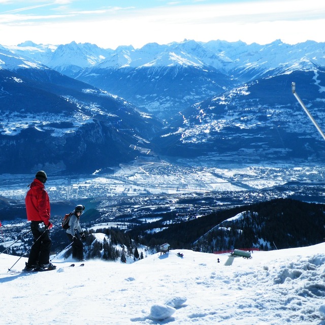 From the top, Pas de Maimbré, Anzère