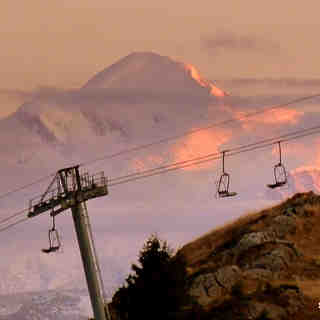 Sunset on Mt Blanc, Praz De Lys Sommand