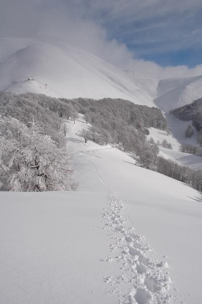 Climbing on Cardito's top, Terminillo