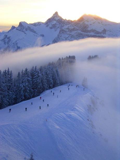 Gaper Pinball at the end of a day in Les Carroz