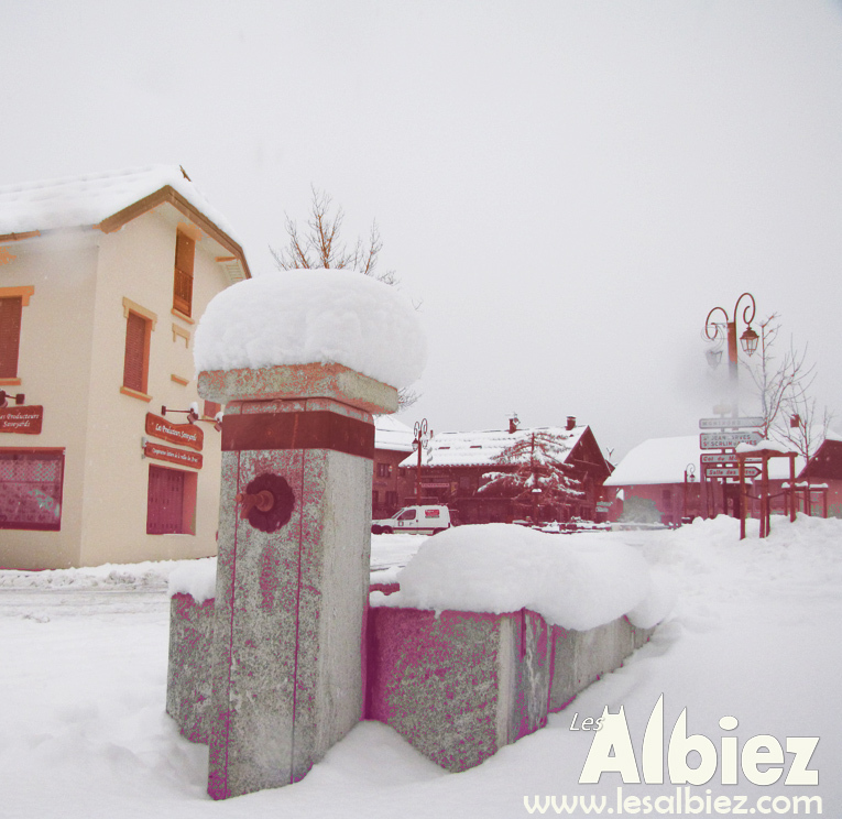Bottom of the village of Albiez-Montrond