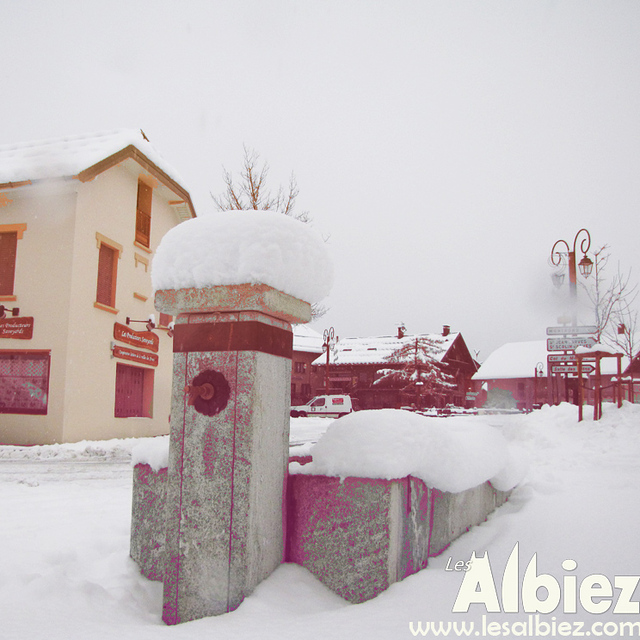 Bottom of the village of Albiez-Montrond