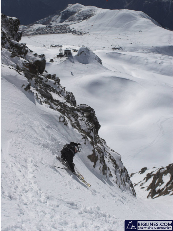 bad roo in Couloir de Cheminee du Mascle, Alpe d&#39;Huez, Alpe d'Huez