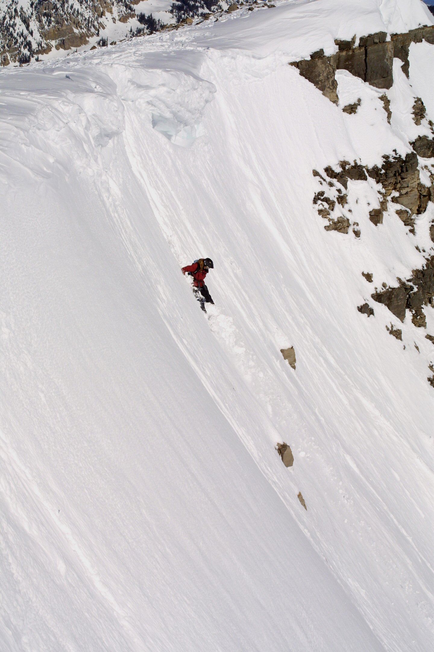Steep skiing at Cody Peak, Jackson Hole