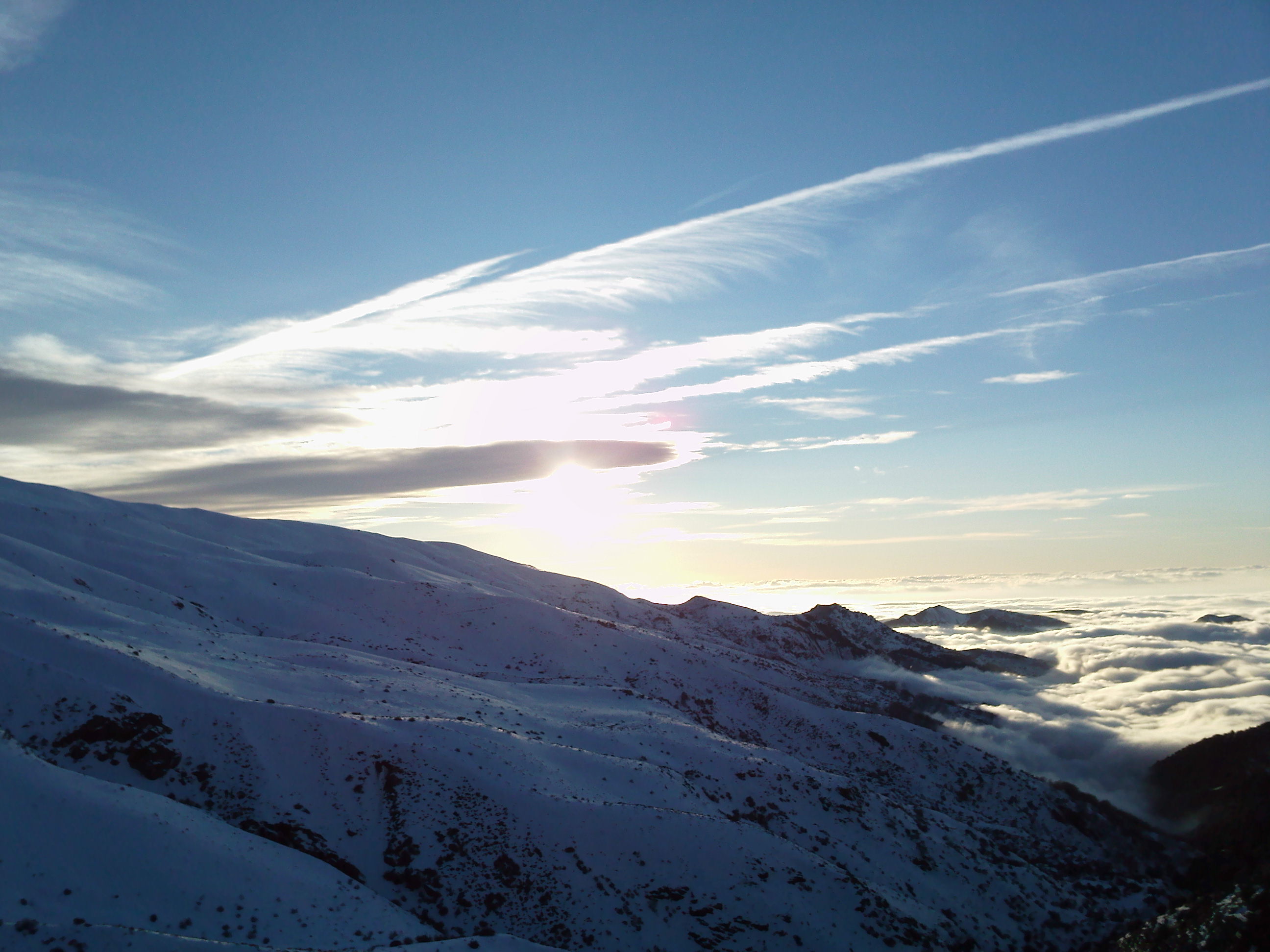 mar de nubes, Sierra Nevada