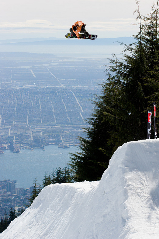 Big air with a huge view, Grouse Mountain