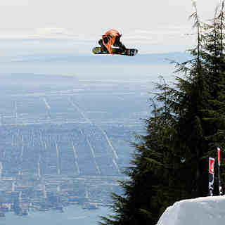 Big air with a huge view, Grouse Mountain