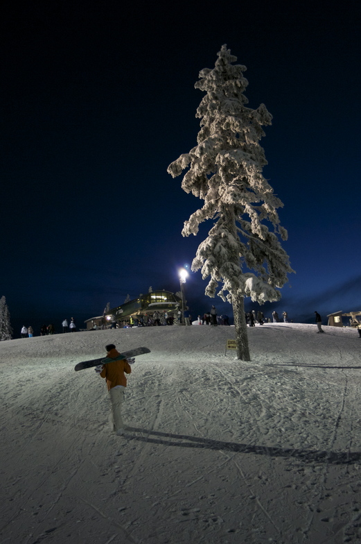 Winter Evening, Grouse Mountain