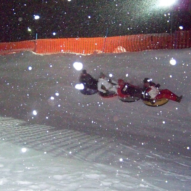 Snowtubing, Saas Grund